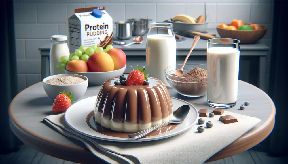 proteinový puding